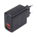 LZ-1130 Carregador Rápido PD 20W Type-C+QC 3.0 USB, Ficha EU 20W, Ficha US 20W