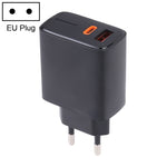 LZ-1130 Carregador Rápido PD 20W Type-C+QC 3.0 USB, Ficha EU 20W, Ficha US 20W