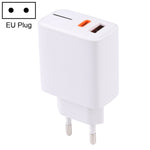 LZ-1130 Carregador Rápido PD 20W Type-C+QC 3.0 USB, Ficha EU 20W, Ficha US 20W