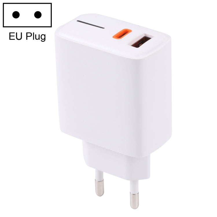 LZ-1130 Carregador Rápido PD 20W Type-C+QC 3.0 USB, Ficha EU 20W, Ficha US 20W