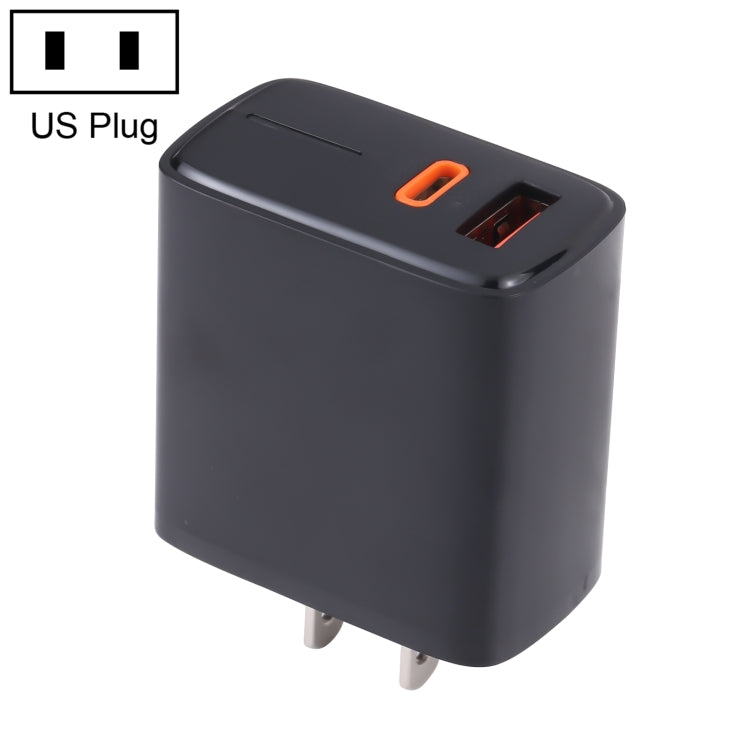 LZ-1130 Carregador Rápido PD 20W Type-C+QC 3.0 USB, Ficha EU 20W, Ficha US 20W