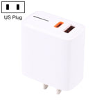 LZ-1130 Carregador Rápido PD 20W Type-C+QC 3.0 USB, Ficha EU 20W, Ficha US 20W