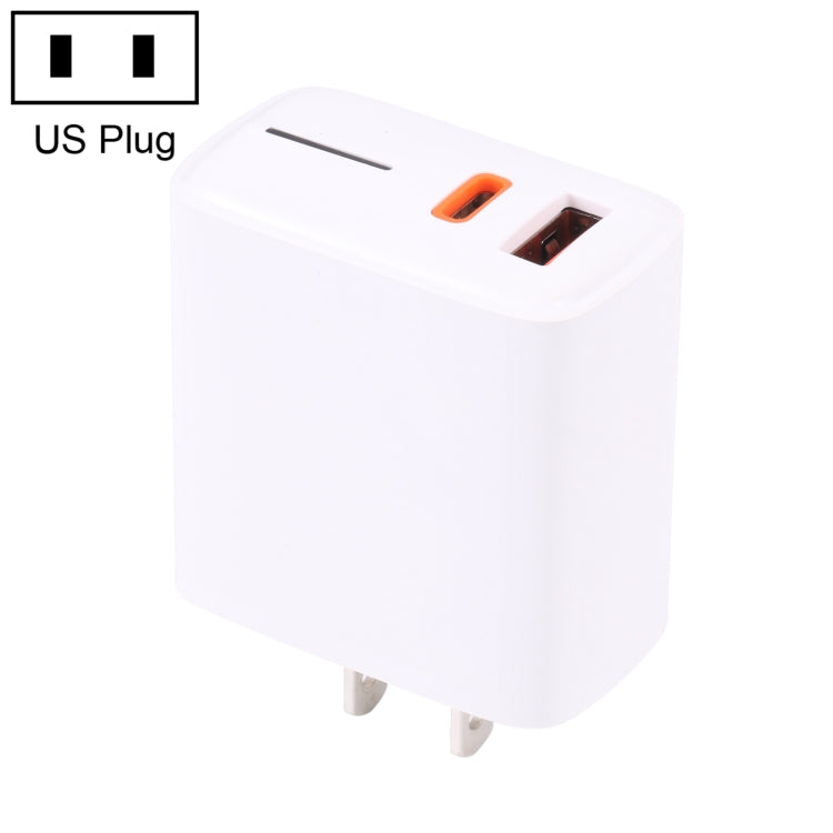 LZ-1130 Carregador Rápido PD 20W Type-C+QC 3.0 USB, Ficha EU 20W, Ficha US 20W