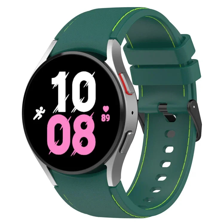 Pulseira de Silicone com Textura de Pele, Para Samsung Galaxy Watch5 / Watch5 Pro / Watch4
