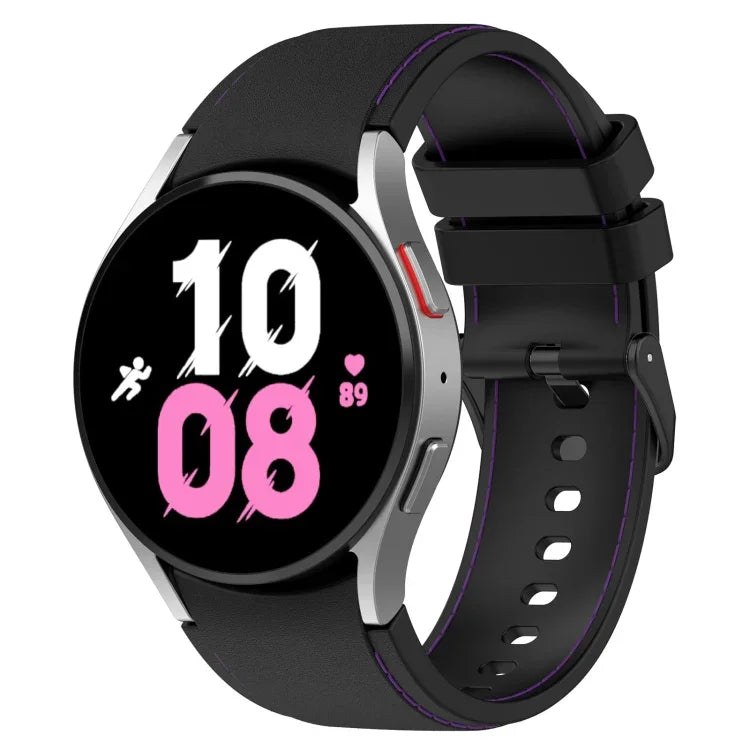 Pulseira de Silicone com Textura de Pele, Para Samsung Galaxy Watch5 / Watch5 Pro / Watch4