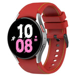 Pulseira de Silicone com Textura de Pele, Para Samsung Galaxy Watch5 / Watch5 Pro / Watch4
