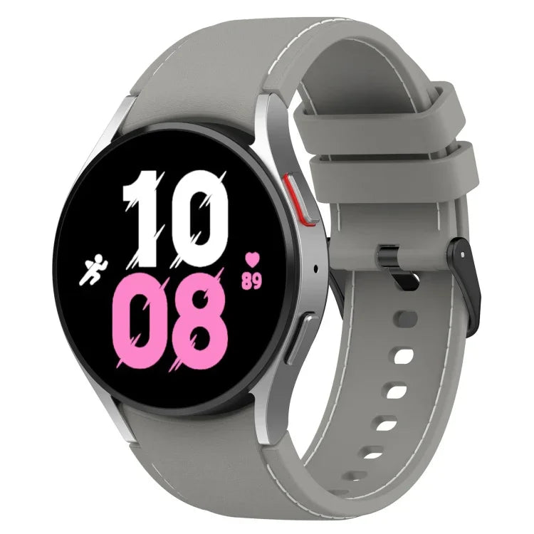 Pulseira de Silicone com Textura de Pele, Para Samsung Galaxy Watch5 / Watch5 Pro / Watch4