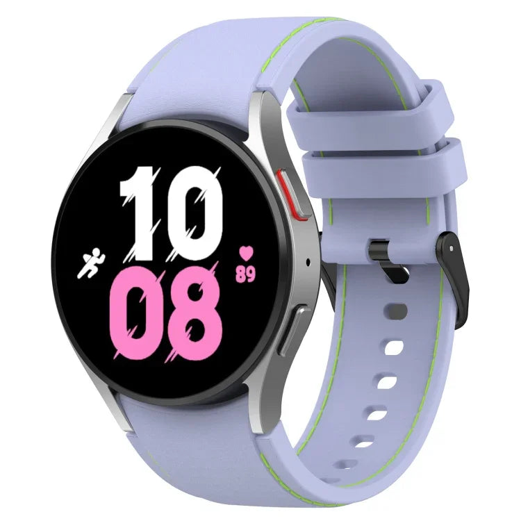 Pulseira de Silicone com Textura de Pele, Para Samsung Galaxy Watch5 / Watch5 Pro / Watch4