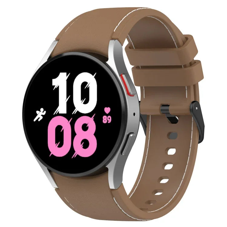 Pulseira de Silicone com Textura de Pele, Para Samsung Galaxy Watch5 / Watch5 Pro / Watch4