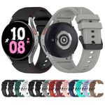 Pulseira de Silicone com Textura de Pele, Para Samsung Galaxy Watch5 / Watch5 Pro / Watch4