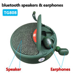 T&G TG808 Altifalante Bluetooth Sem Fios Mini 2 em 1, Auscultadores Sem Fios