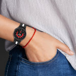 Pulseira de relógio em silicone com risca bicolor, para Samsung Galaxy Watch5 / Watch5 Pro