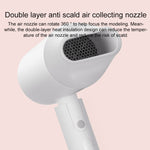 Secador de Cabelo Elétrico Portátil com Íons Negativos Original Xiaomi Mijia H100, Plugue US, H100 (Rosa)