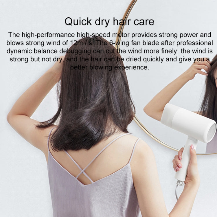 Secador de Cabelo Elétrico Portátil com Íons Negativos Original Xiaomi Mijia H100, Plugue US, H100 (Rosa)