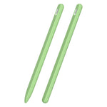 Estojo riscado 3 em 1 em silicone líquido com duas tampas para ponta, para Apple Pencil 1, para Apple Pencil 2