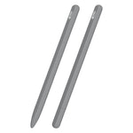 Estojo riscado 3 em 1 em silicone líquido com duas tampas para ponta, para Apple Pencil 1, para Apple Pencil 2
