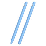 Estojo riscado 3 em 1 em silicone líquido com duas tampas para ponta, para Apple Pencil 1, para Apple Pencil 2