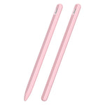 Estojo riscado 3 em 1 em silicone líquido com duas tampas para ponta, para Apple Pencil 1, para Apple Pencil 2