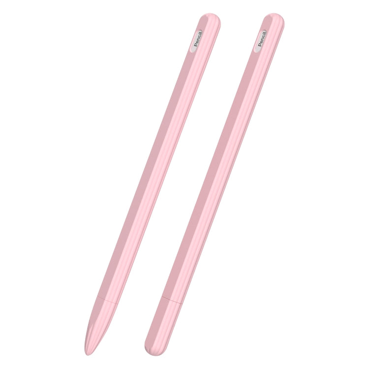 Estojo riscado 3 em 1 em silicone líquido com duas tampas para ponta, para Apple Pencil 1, para Apple Pencil 2