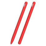 Estojo riscado 3 em 1 em silicone líquido com duas tampas para ponta, para Apple Pencil 1, para Apple Pencil 2