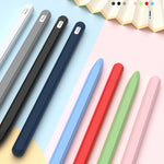 Estojo riscado 3 em 1 em silicone líquido com duas tampas para ponta, para Apple Pencil 1, para Apple Pencil 2