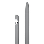 Estojo riscado 3 em 1 em silicone líquido com duas tampas para ponta, para Apple Pencil 1, para Apple Pencil 2