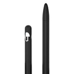 Estojo riscado 3 em 1 em silicone líquido com duas tampas para ponta, para Apple Pencil 1, para Apple Pencil 2