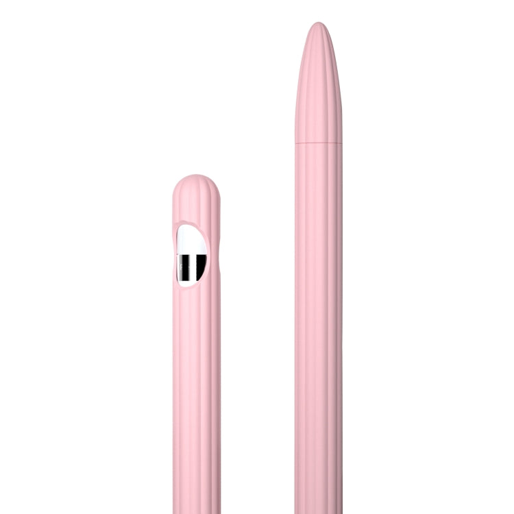 Estojo riscado 3 em 1 em silicone líquido com duas tampas para ponta, para Apple Pencil 1, para Apple Pencil 2