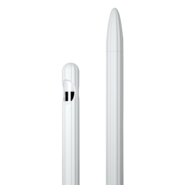 Estojo riscado 3 em 1 em silicone líquido com duas tampas para ponta, para Apple Pencil 1, para Apple Pencil 2