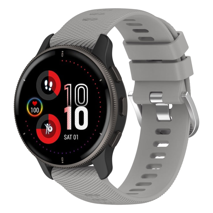 20mm Cross Textured Silicone Watch Band, For Garmin Venu 2Plus
