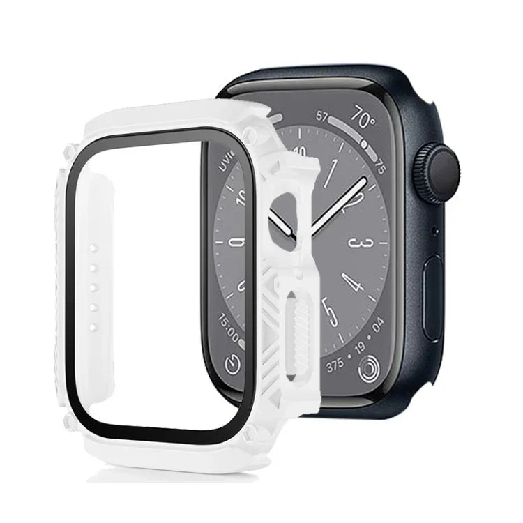 Capa de Relógio à Prova de Água com Filme de Vidro Temperado para Ecrã, Para Apple Watch Series 9 / 8 / 7 45mm, Para Apple Watch Series 9 / 8 / 7 41mm