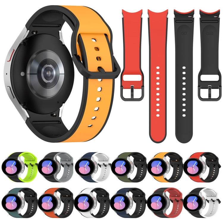 Correia de Relógio em Silicone Bicolor, Para Samsung Galaxy Watch4 Classic 46mm / Watch4 44mm, Para Samsung Galaxy Watch4 Classic 42mm / Watch4 40mm, Para Samsung Galaxy Watch5 Pro / Watch5