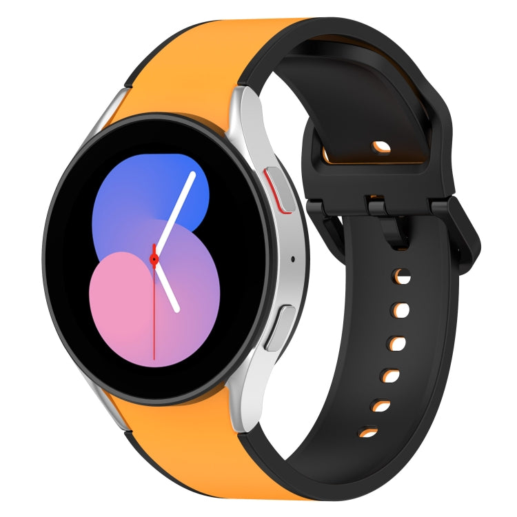 Correia de Relógio em Silicone Bicolor, Para Samsung Galaxy Watch4 Classic 46mm / Watch4 44mm, Para Samsung Galaxy Watch4 Classic 42mm / Watch4 40mm, Para Samsung Galaxy Watch5 Pro / Watch5