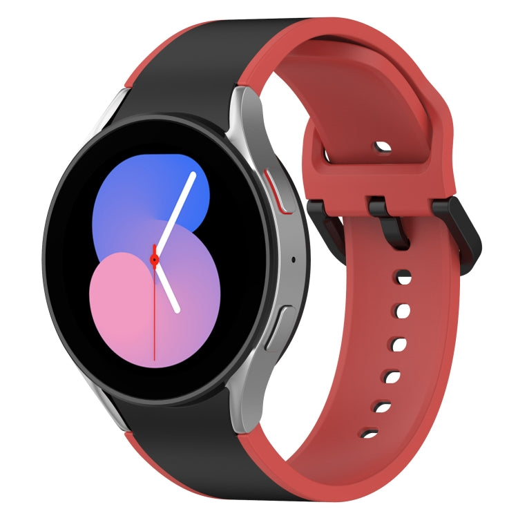Correia de Relógio em Silicone Bicolor, Para Samsung Galaxy Watch4 Classic 46mm / Watch4 44mm, Para Samsung Galaxy Watch4 Classic 42mm / Watch4 40mm, Para Samsung Galaxy Watch5 Pro / Watch5