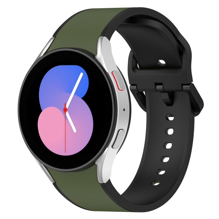 Correia de Relógio em Silicone Bicolor, Para Samsung Galaxy Watch4 Classic 46mm / Watch4 44mm, Para Samsung Galaxy Watch4 Classic 42mm / Watch4 40mm, Para Samsung Galaxy Watch5 Pro / Watch5