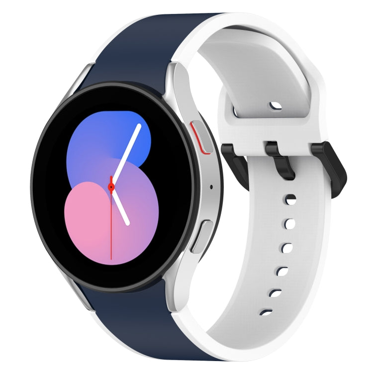 Correia de Relógio em Silicone Bicolor, Para Samsung Galaxy Watch4 Classic 46mm / Watch4 44mm, Para Samsung Galaxy Watch4 Classic 42mm / Watch4 40mm, Para Samsung Galaxy Watch5 Pro / Watch5