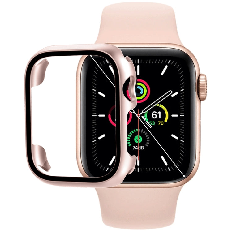 Capa para Relógio em PC com Filme de Vidro Temperado, Para Apple Watch Série SE 3&SE 2&6&SE&5&4 44mm, Para Apple Watch Série SE 3&SE 2&6&SE&5&4 40mm