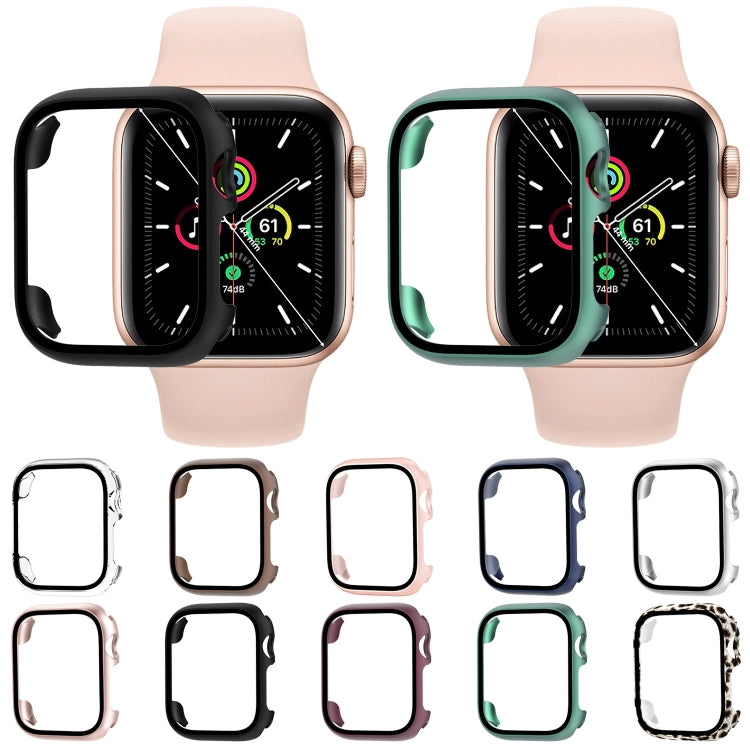 Capa para Relógio em PC com Filme de Vidro Temperado, Para Apple Watch Série SE 3&SE 2&6&SE&5&4 44mm, Para Apple Watch Série SE 3&SE 2&6&SE&5&4 40mm