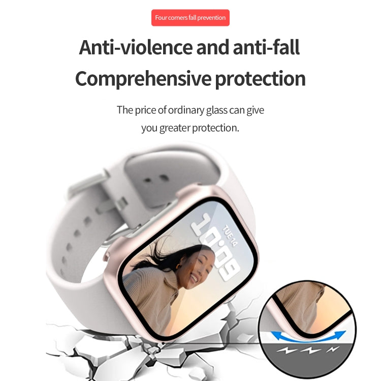 Capa para Relógio em PC com Filme de Vidro Temperado, Para Apple Watch Série SE 3&SE 2&6&SE&5&4 44mm, Para Apple Watch Série SE 3&SE 2&6&SE&5&4 40mm
