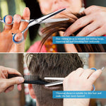 Kit Profissional de Tesouras para Cortar e Afinar Cabelo, Tesouras de Cabeleireiro, 2 Peças, 7 Peças, 12 Peças