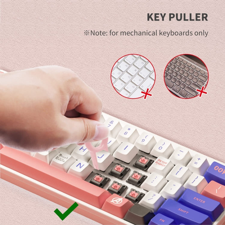 Q6E Conjunto de Ferramentas de Limpeza para Teclado de Computador com Auscultadores Bluetooth 7 em 1, Q6E Azul, Q6E Rosa