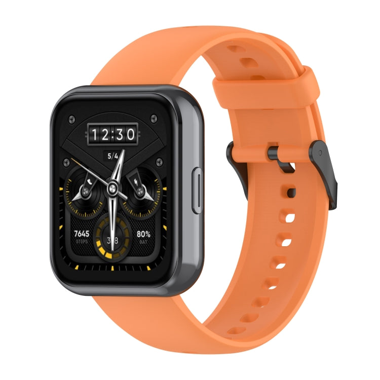 Solid Color Soft Silicone Watch Band, For Realme Watch 3