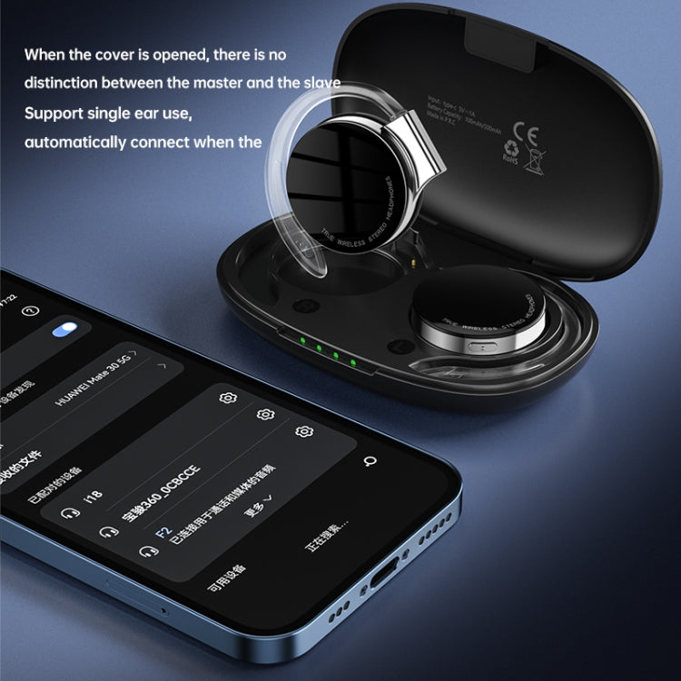 T&G F2 Auricular Bluetooth Sem Fios à Prova de Água com Montagem na Orelha e Cancelamento de Ruído