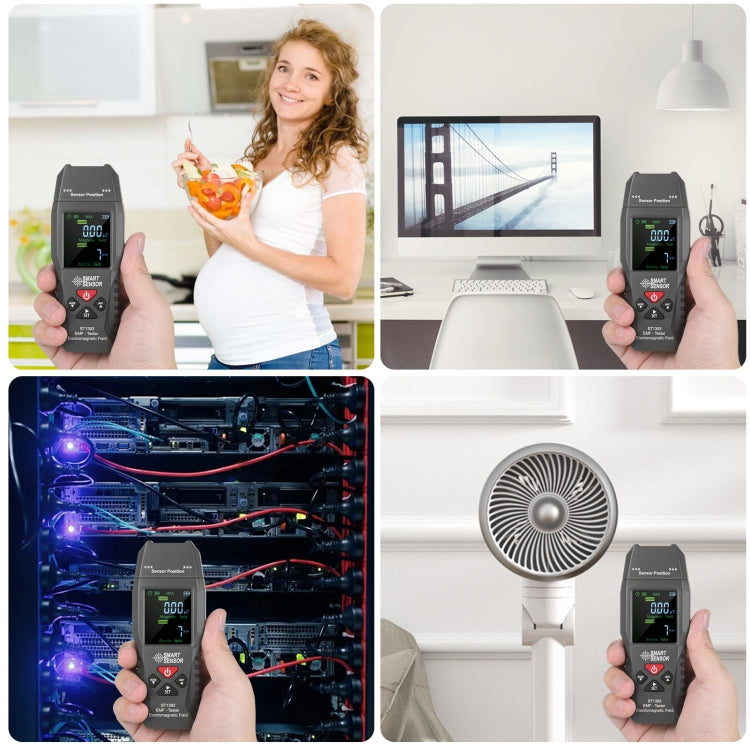 Detector Portátil de Radiação Eletromagnética SmartSensor AS1392, SmartSensor AS1392