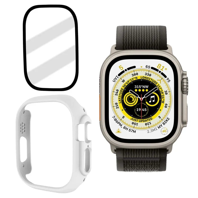 Capa para Relógio em PC Fosca com Filme de Vidro Temperado, Para Apple Watch Ultra 3 / 2 / 1 49mm