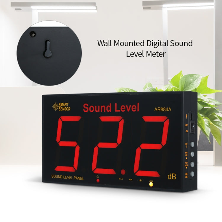 Medidor de Nível Sonoro Inteligente de Parede SmartSensor AR884A