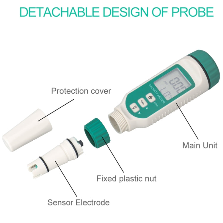Medidor Digital Portátil de Salinidade SmartSensor AR8012, AR8012