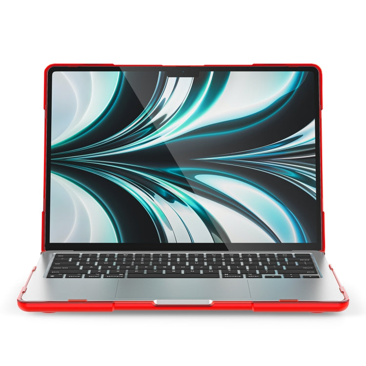 Capa protetora para portátil anti-queda bicolor TPU + PC, para MacBook Air 13,6 polegadas A2681 2022 / M3 2024 A3113 / M4 2025 A3240
