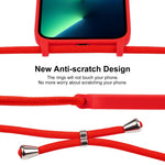 Crossbody Lanyard Liquid Silicone Case, For iPhone 13 Pro Max, For iPhone 12, For iPhone 12 Pro