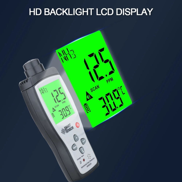 Medidor portátil SmartSensor AR8500 para detecção de gás amoníaco NH3, AR8500